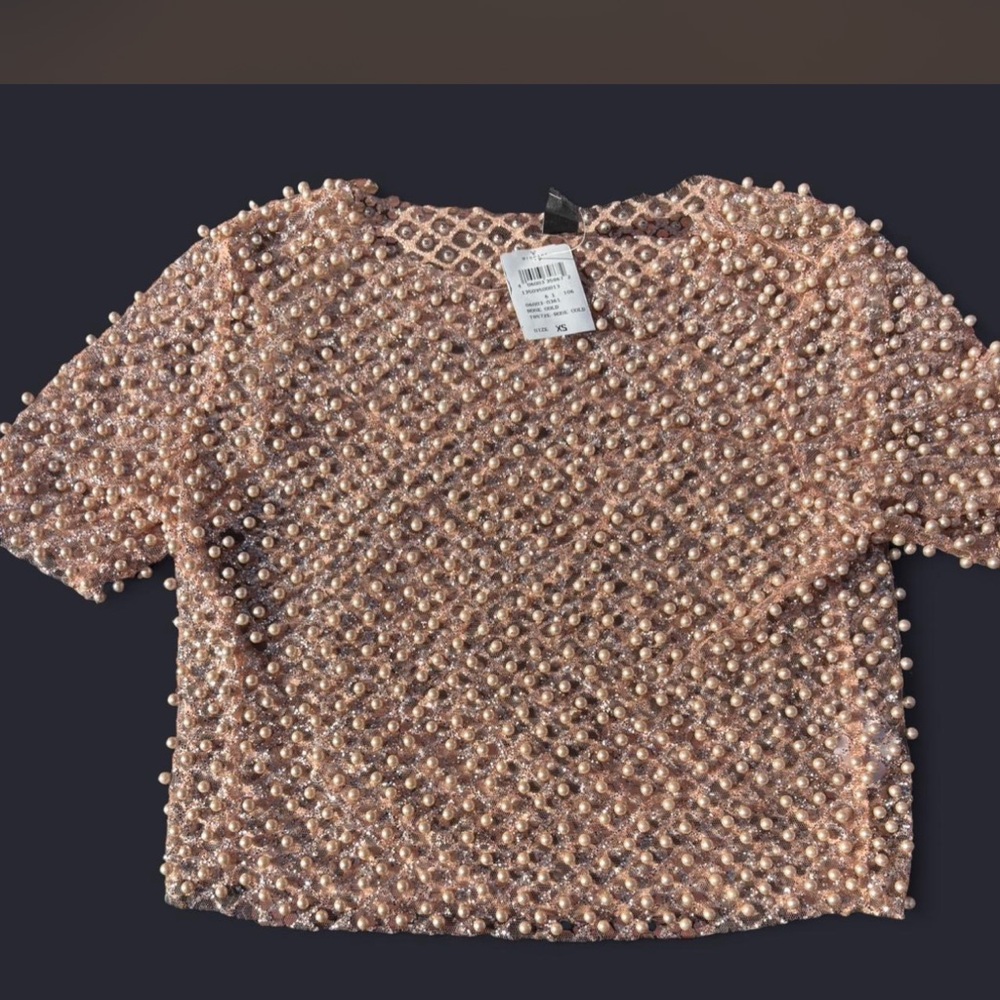 Windsor NWT XS beaded festival bridal top